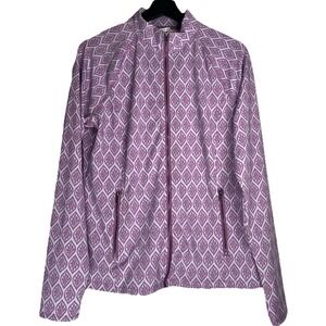 Sigrid Olsen Women's Full Zip Jacket L Golf Tennis Athletic‎ Moisture Wicking